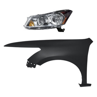 Replacement - 2-Piece Kit (Driver Side Headlight, Front Driver Side Fender)