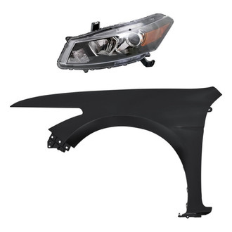 Replacement - 2-Piece Kit (Driver Side Headlight, Front Driver Side Fender) (CAPA Certified)