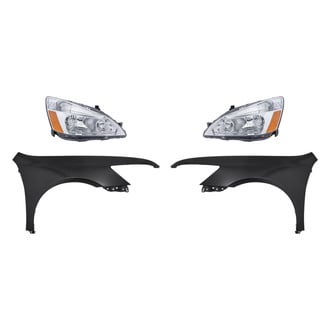 Replacement - 4-Piece Kit (Driver and Passenger Side Headlights, Driver and Passenger Side Fenders)