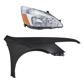 Replacement - 2-Piece Kit (Passenger Side Headlight, Front Passenger Side Fender)
