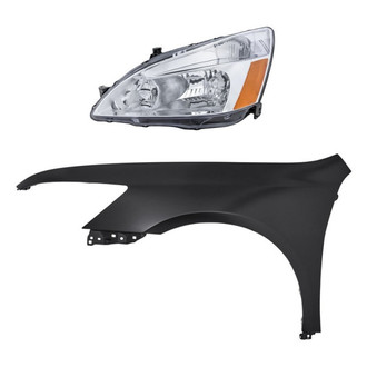 Replacement - 2-Piece Kit (Driver Side Headlight, Front Driver Side Fender)