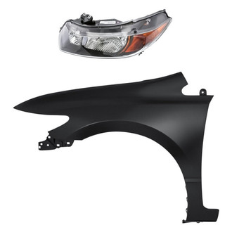 Replacement - 2-Piece Kit (Driver Side Headlight, Front Driver Side Fender)