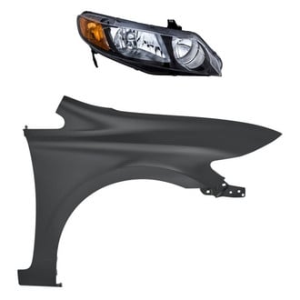 Replacement - 2-Piece Kit (Passenger Side Headlight, Front Passenger Side Fender)