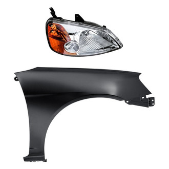 Replacement - 2-Piece Kit (Passenger Side Headlight, Front Passenger Side Fender) (Standard Line)