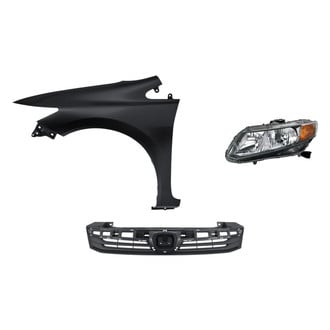 Replacement - 3-Piece Kit (Driver Side Headlight, Grille, Front Driver Side Fender) (Standard Line)