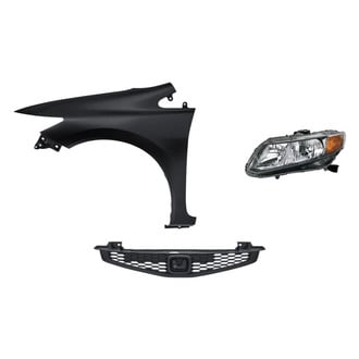 Replacement - 3-Piece Kit (Driver Side Headlight, Grille, Front Driver Side Fender) (Standard Line)