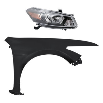 Replacement - 2-Piece Kit (Passenger Side Headlight, Front Passenger Side Fender) (Standard Line)
