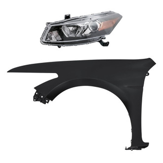 Replacement - 2-Piece Kit (Driver Side Headlight, Front Driver Side Fender) (Standard Line)