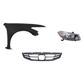 Replacement - 3-Piece Kit (Passenger Side Headlight, Grille, Front Passenger Side Fender) (Standard Line)