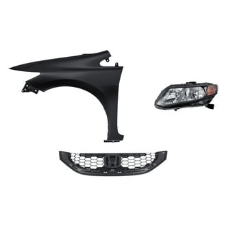 Replacement - 3-Piece Kit (Driver Side Headlight, Grille, Front Driver Side Fender) (Standard Line)