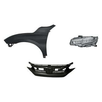 Replacement - 3-Piece Kit (Driver Side Headlight, Grille, Front Driver Side Fender) (CAPA Certified)