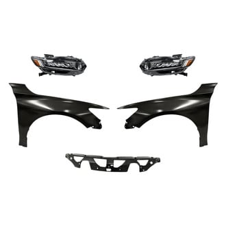Replacement - 5-Piece Kit (Driver and Passenger Side Headlights, Upper Grille, Driver and Passenger Side Fenders) (Standard Line)