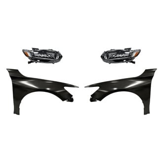 Replacement - 4-Piece Kit (Driver and Passenger Side Headlights, Driver and Passenger Side Fenders)