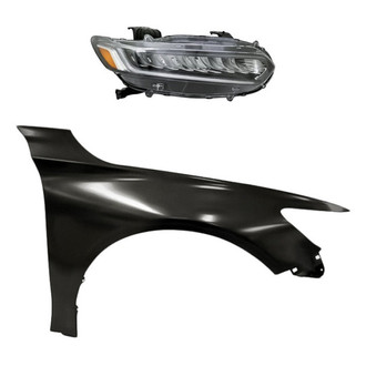 Replacement - 2-Piece Kit (Passenger Side Headlight, Front Passenger Side Fender) (Standard Line)
