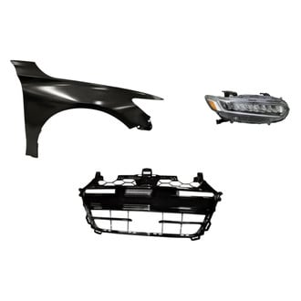 Replacement - 3-Piece Kit (Passenger Side Headlight, Grille, Front Passenger Side Fender) (CAPA Certified)