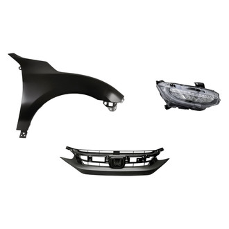 Replacement - 3-Piece Kit (Passenger Side Headlight, Grille, Front Passenger Side Fender) (Standard Line)