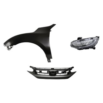 Replacement - 3-Piece Kit (Driver Side Headlight, Grille, Front Driver Side Fender) (Standard Line)