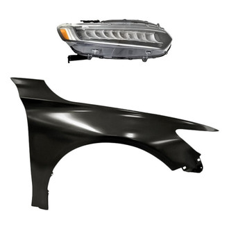 Replacement - 2-Piece Kit (Passenger Side Headlight, Front Passenger Side Fender) (Standard Line)