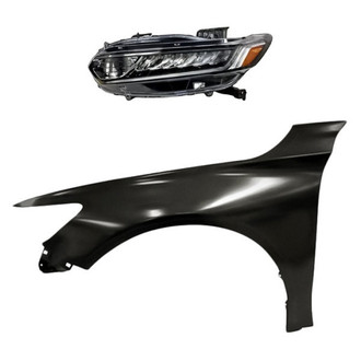 Replacement - 2-Piece Kit (Driver Side Headlight, Front Driver Side Fender) (Standard Line)