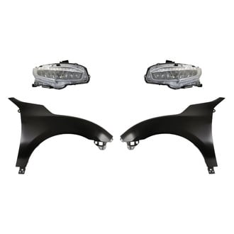 Replacement - 4-Piece Kit (Driver and Passenger Side Headlights, Driver and Passenger Side Fenders) (Standard Line)