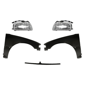 Replacement - 5-Piece Kit (Driver and Passenger Side Headlights, Grille, Driver and Passenger Side Fenders) (Standard Line)