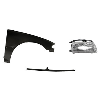 Replacement - 3-Piece Kit (Passenger Side Headlight, Grille, Front Passenger Side Fender) (Standard Line)