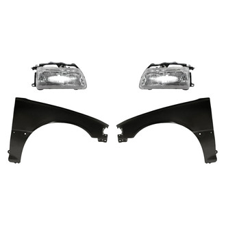 Replacement - 4-Piece Kit (Driver and Passenger Side Headlights, Driver and Passenger Side Fenders) (Standard Line)