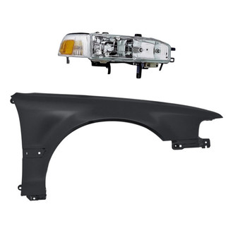 Replacement - 2-Piece Kit (Passenger Side Headlight, Front Passenger Side Fender) (Standard Line)