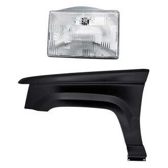 Replacement BNDL-256383 - 2-Piece Kit (Driver Side Headlight, Front Driver Side Fender) (Standard Line)