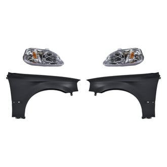 Replacement - 4-Piece Kit (Driver and Passenger Side Headlights, Driver and Passenger Side Fenders) (Standard Line)