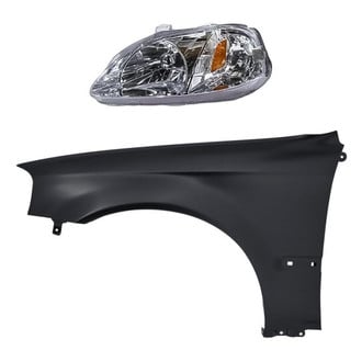Replacement - 2-Piece Kit (Driver Side Headlight, Front Driver Side Fender) (Standard Line)