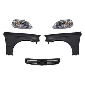 Replacement - 5-Piece Kit (Driver and Passenger Side Headlights, Grille, Driver and Passenger Side Fenders) (Standard Line)