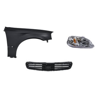 Replacement - 3-Piece Kit (Passenger Side Headlight, Grille, Front Passenger Side Fender) (Standard Line)