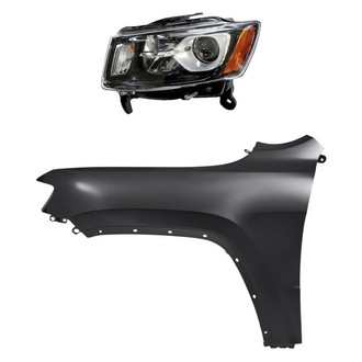 Replacement - 2-Piece Kit (Driver Side Headlight, Front Driver Side Fender)