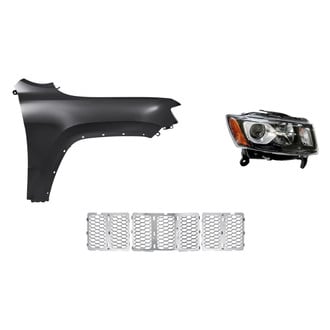 Replacement - 3-Piece Kit (Passenger Side Headlight, Grille, Front Passenger Side Fender) (Standard Line)