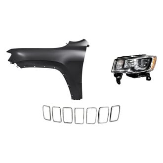 Replacement - 3-Piece Kit (Driver Side Headlight, Grille Molding, Front Driver Side Fender)