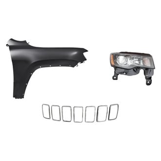 Replacement - 3-Piece Kit (Passenger Side Headlight, Grille Molding, Front Passenger Side Fender) (Standard Line)