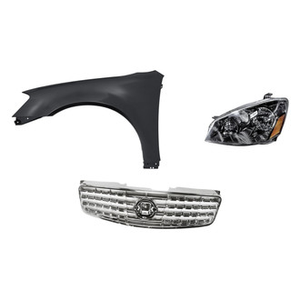 Replacement - 3-Piece Kit (Driver Side Headlight, Grille, Front Driver Side Fender) (Standard Line)