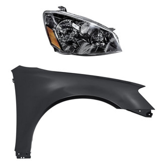 Replacement - 2-Piece Kit (Passenger Side Headlight, Front Passenger Side Fender)