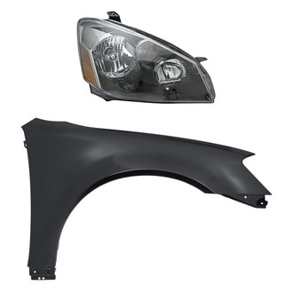 Replacement - 2-Piece Kit (Passenger Side Headlight, Front Passenger Side Fender) (Standard Line)