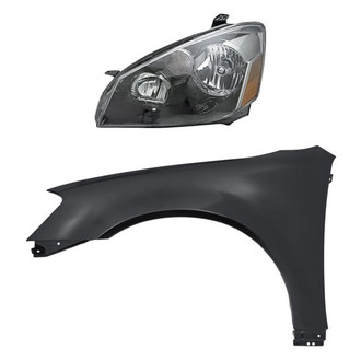 Replacement - 2-Piece Kit (Driver Side Headlight, Front Driver Side Fender) (Standard Line)