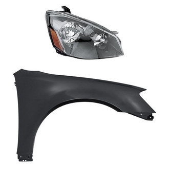 Replacement - 2-Piece Kit (Passenger Side Headlight, Front Passenger Side Fender) (Standard Line)