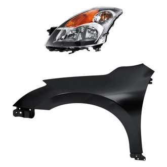 Replacement - 2-Piece Kit (Driver Side Headlight, Front Driver Side Fender)