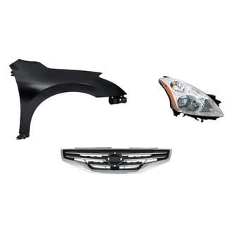 Replacement - 3-Piece Kit (Passenger Side Headlight, Grille, Front Passenger Side Fender) (Standard Line)