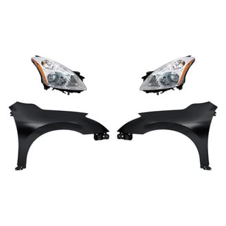 Replacement - 4-Piece Kit (Driver and Passenger Side Headlights, Driver and Passenger Side Fenders) (Standard Line)