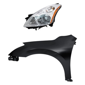 Replacement - 2-Piece Kit (Driver Side Headlight, Front Driver Side Fender) (Standard Line)
