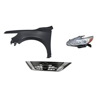 Replacement - 3-Piece Kit (Driver Side Headlight, Grille, Front Driver Side Fender)