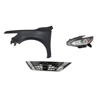 Replacement - 3-Piece Kit (Driver Side Headlight, Grille, Front Driver Side Fender) (Standard Line)