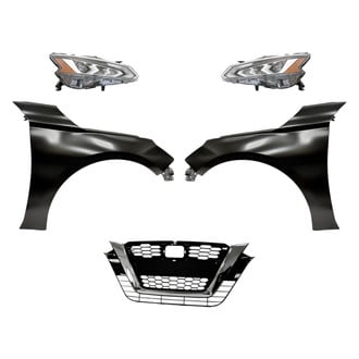 Replacement - 5-Piece Kit (Driver and Passenger Side Headlights, Grille, Driver and Passenger Side Fenders) (Standard Line)