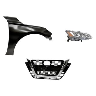Replacement - 3-Piece Kit (Passenger Side Headlight, Grille, Front Passenger Side Fender) (CAPA Certified)
